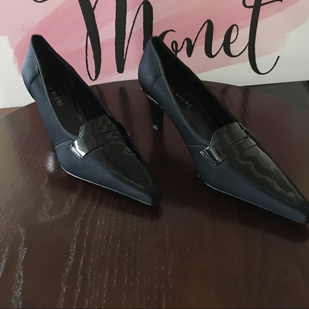Ann Marino, Black Penny Loafer Front heels 👠